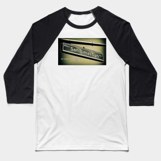 San Dimas Canyon Road, San Dimas, California by Mistah Wilson Baseball T-Shirt